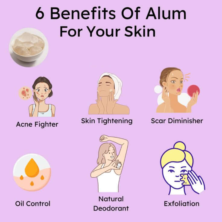 Pink Alum/ Potash alum Benefits