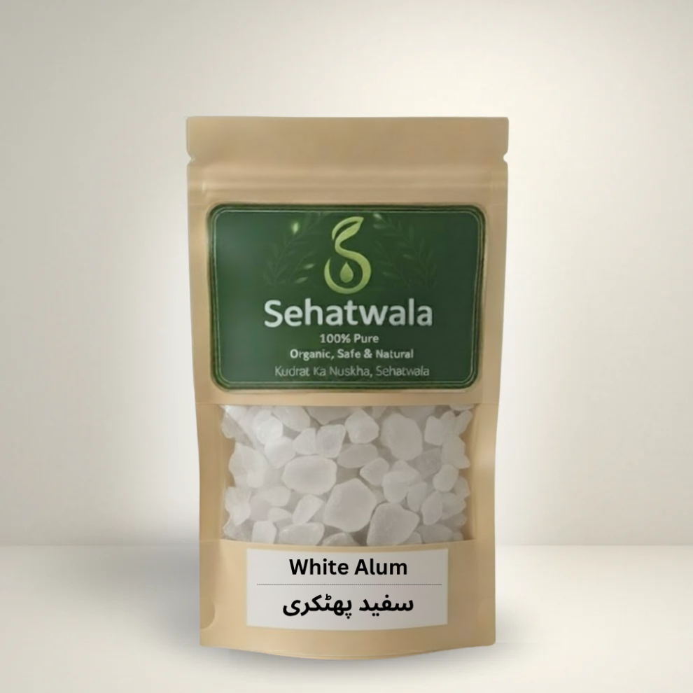 Sehatwala White Alum (Safaid Phatkari) – Natural Antiseptic & Skin Tightener