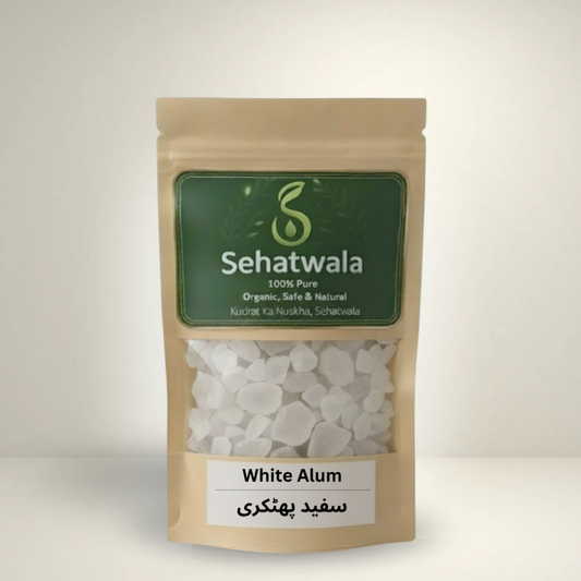 Sehatwala White Alum (Safaid Phatkari) – Natural Antiseptic & Skin Tightener
